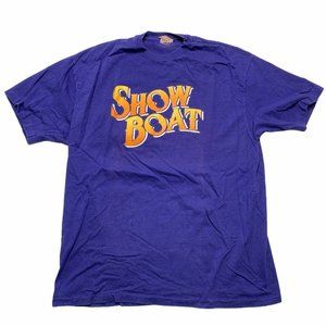 Vintage Show Boat T-Shirt XL Purple Single Stitch